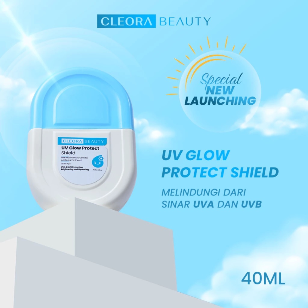 CLEORA BEAUTY Cleora UV Glow Protect Shield - Sunscreen With Niacinamide Brightening Whitening Skinc