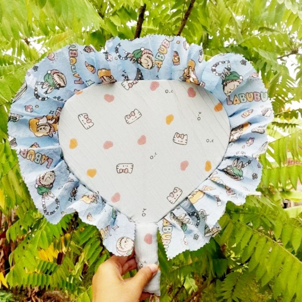 Kipas Tangan Kain Motif Batik Kipas Tangan Khas Tegal