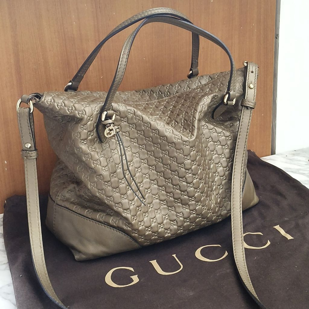 PRELOVED Authentic Tas Gucci Guccissima Bree Fold