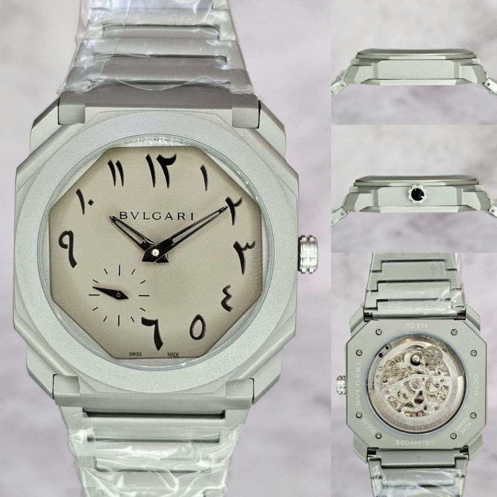 Jam tangan Automatic Pria BVL OCTO Finissimo Arabic Stainless steel Doff