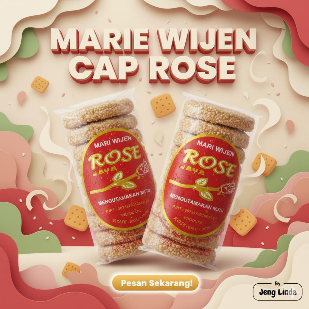 Biskuit Marie Wijen Rose isi 10 Pcs by Jeng Linda