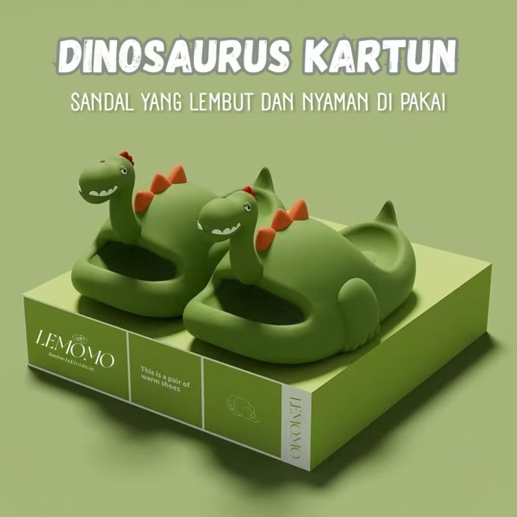 SANDAL Selop & Jepit Anak Dinosaurs 3D Sendal Anak Cowok/Cewek Anak & Dewasa Couple Lucu