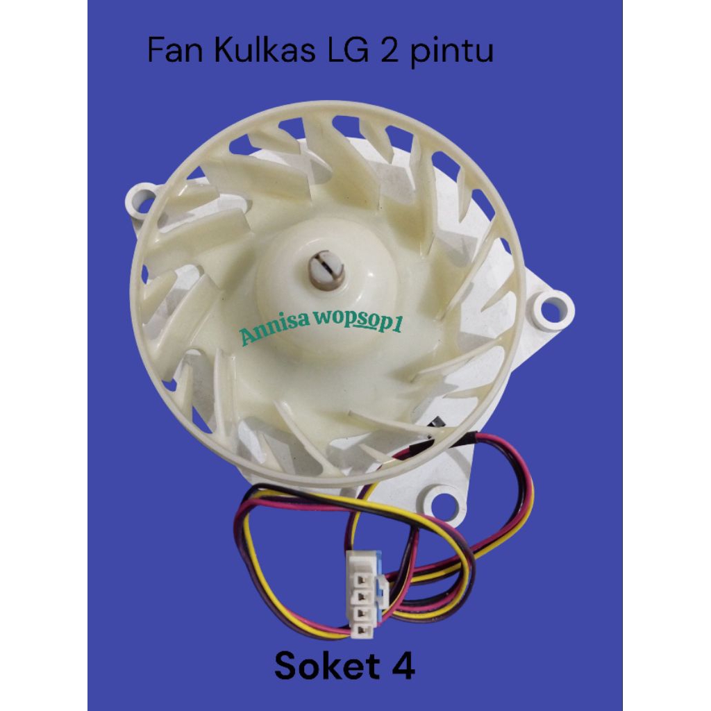 Motor Fan Kipas Kulkas LG 2 Pintu ODM-056F-N2/EAU65075302 Soket 4 Original