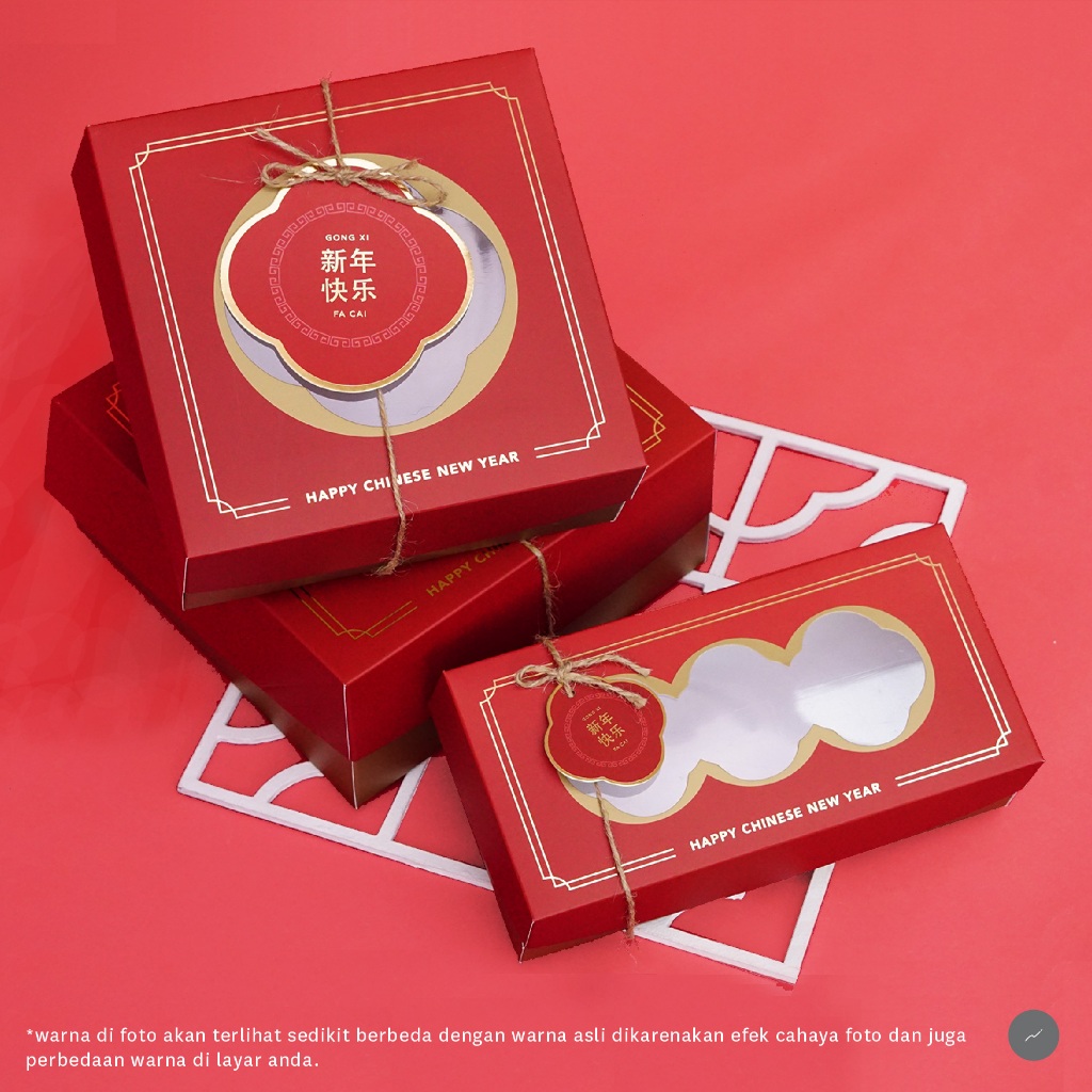 HP - 10pcs Box Imlek Dus Sincia CNY Packaging Hampers Lunar New Year Kemasan CNY