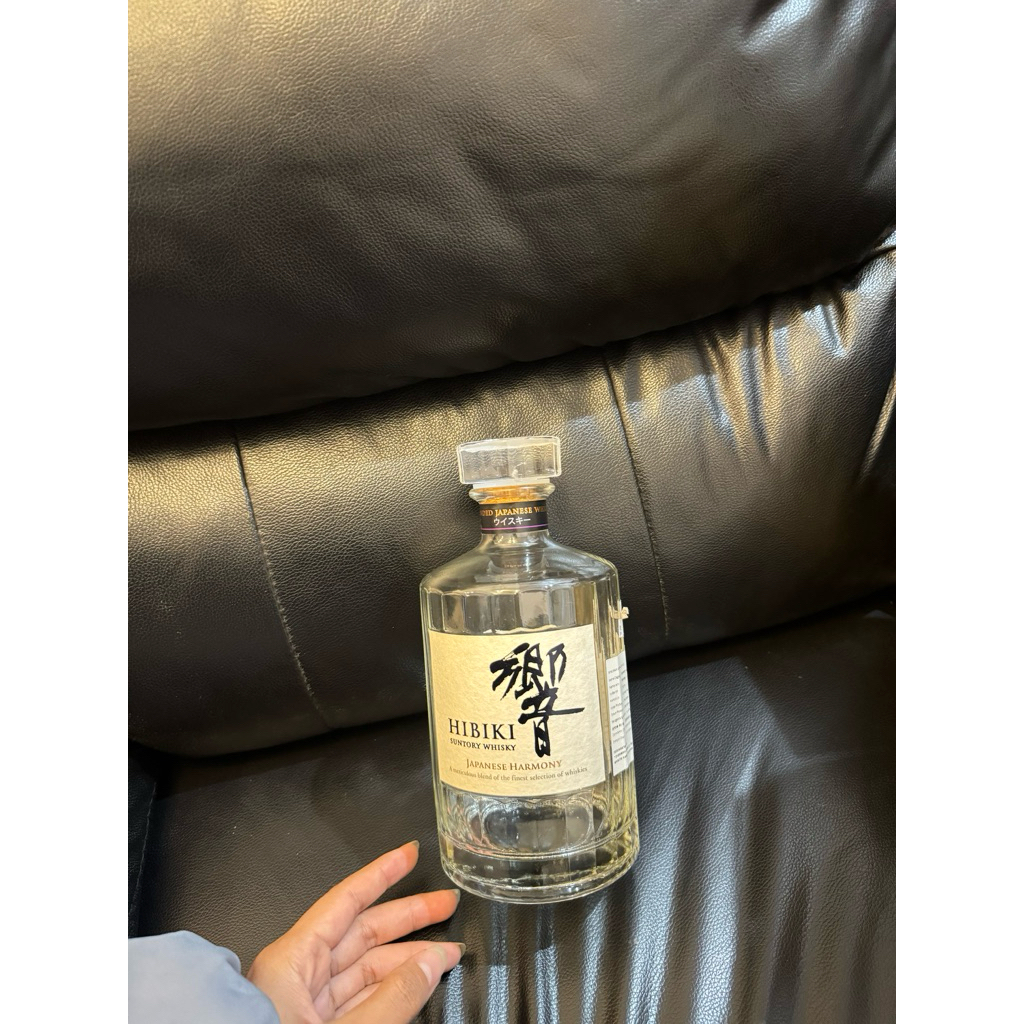 botol bekas hibiki suntory wisky/ botol pajangan / botol koleksi
