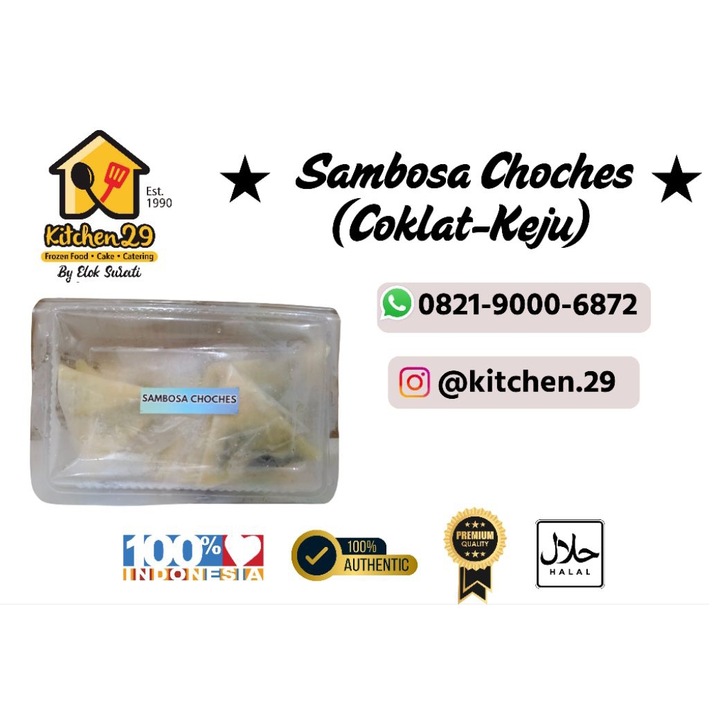 SAMOSA DAGING FROZEN (COKLAT/KEJU/COKJU)