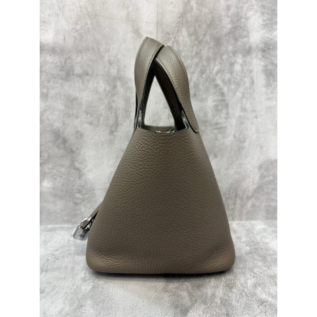 Tas H P 18 cm Et hain Silver Hardware Tho Go Original Leather