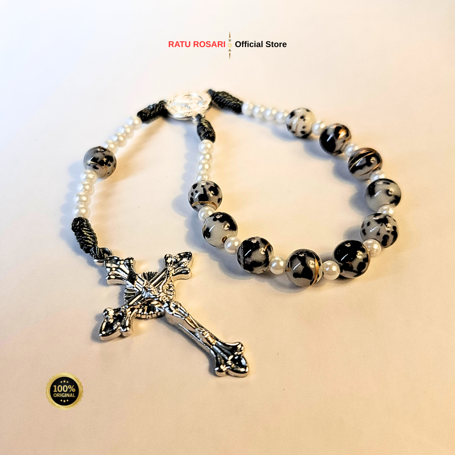 Rosario Mini Bercorak Emas / Rosario Mini Original