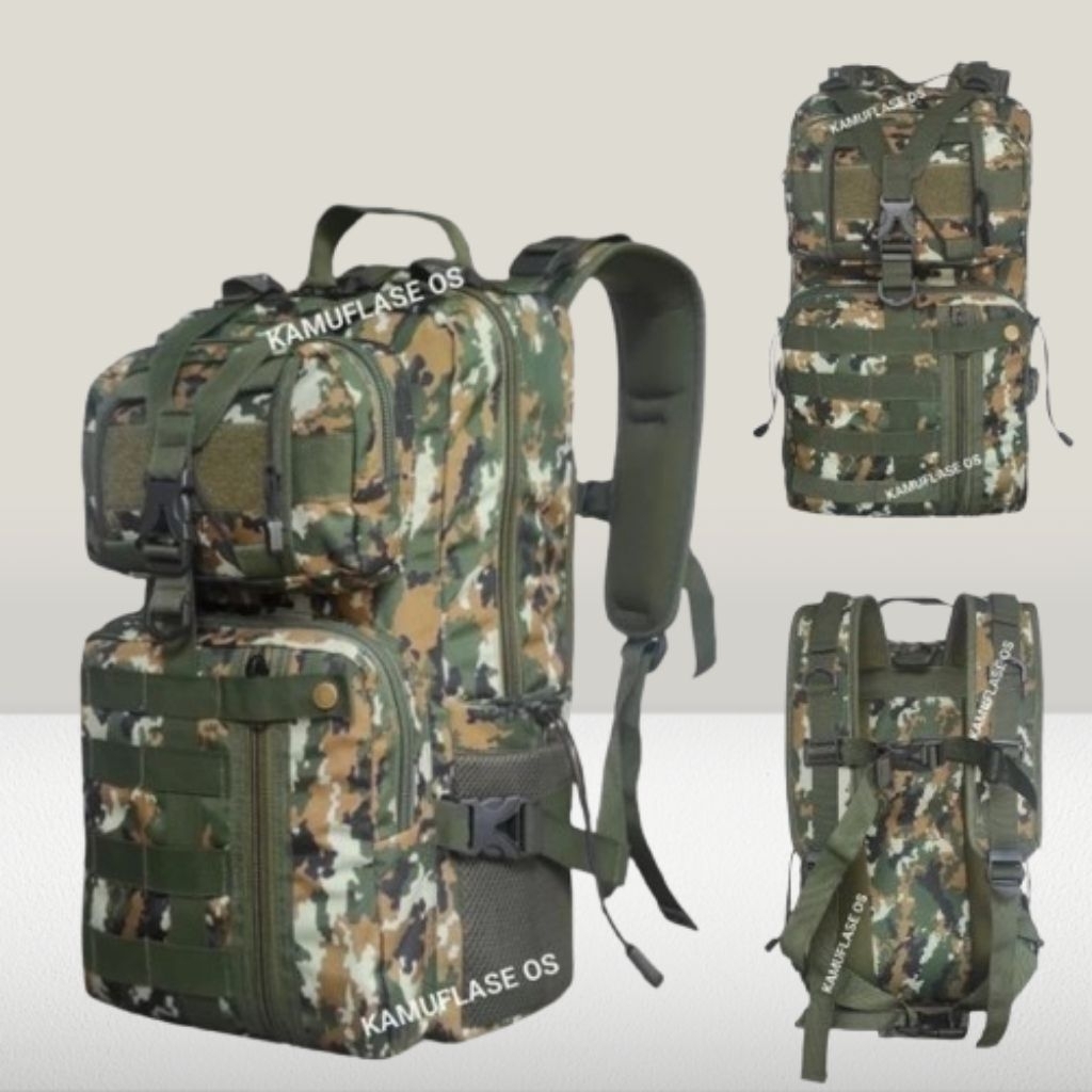 Tas Tactical Loreng Kostrad – Multifungsi Hiking Camping Outdoor