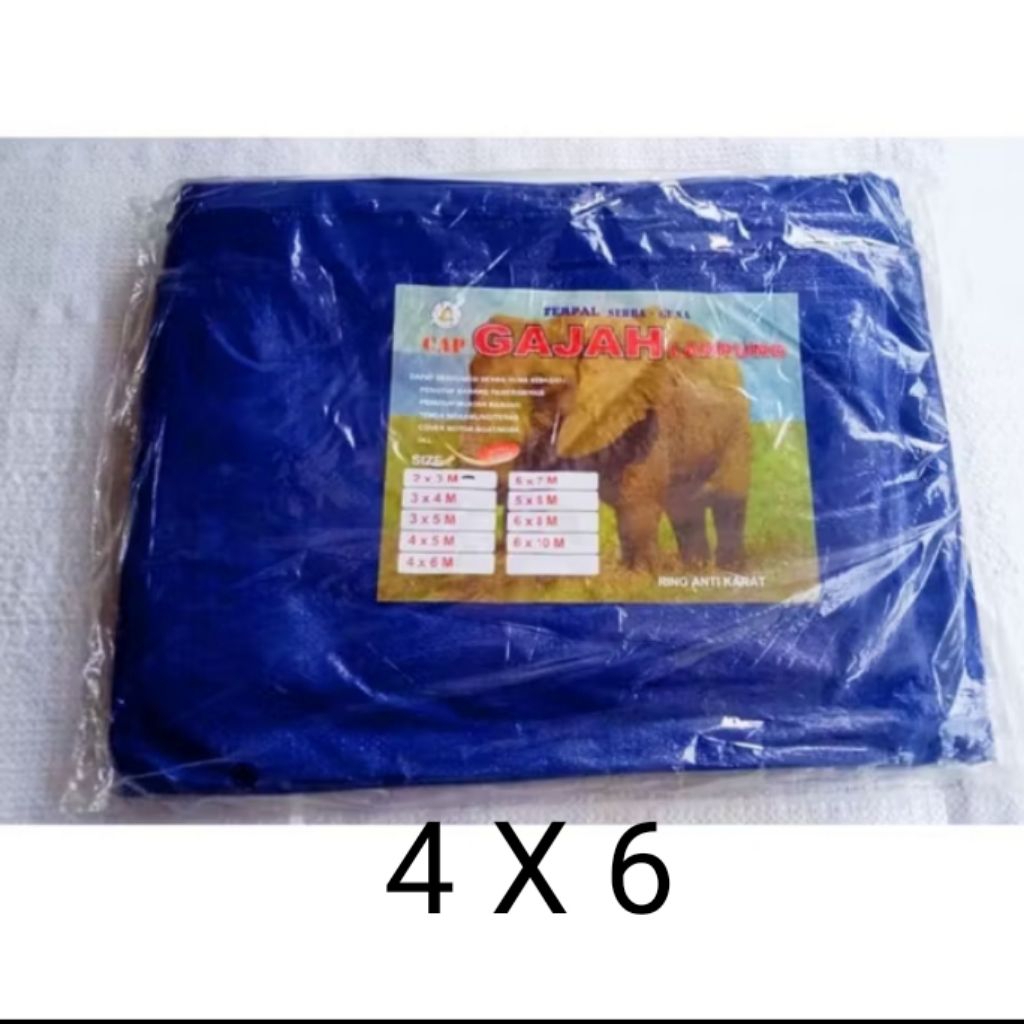 Terpal jadi sebaguna Ukuran 4x6meter, terpal lembaran sakura