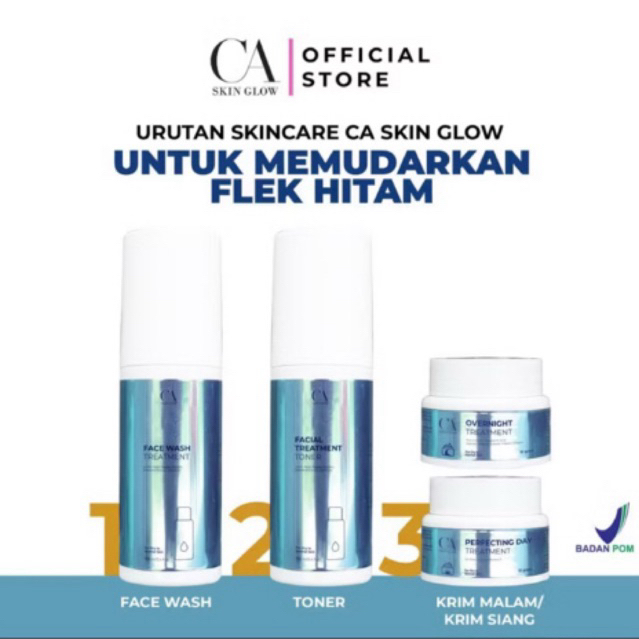 CA SKIN GLOW Paket Freckless Noda Hitam Flek Bandel 4in1 sepaket