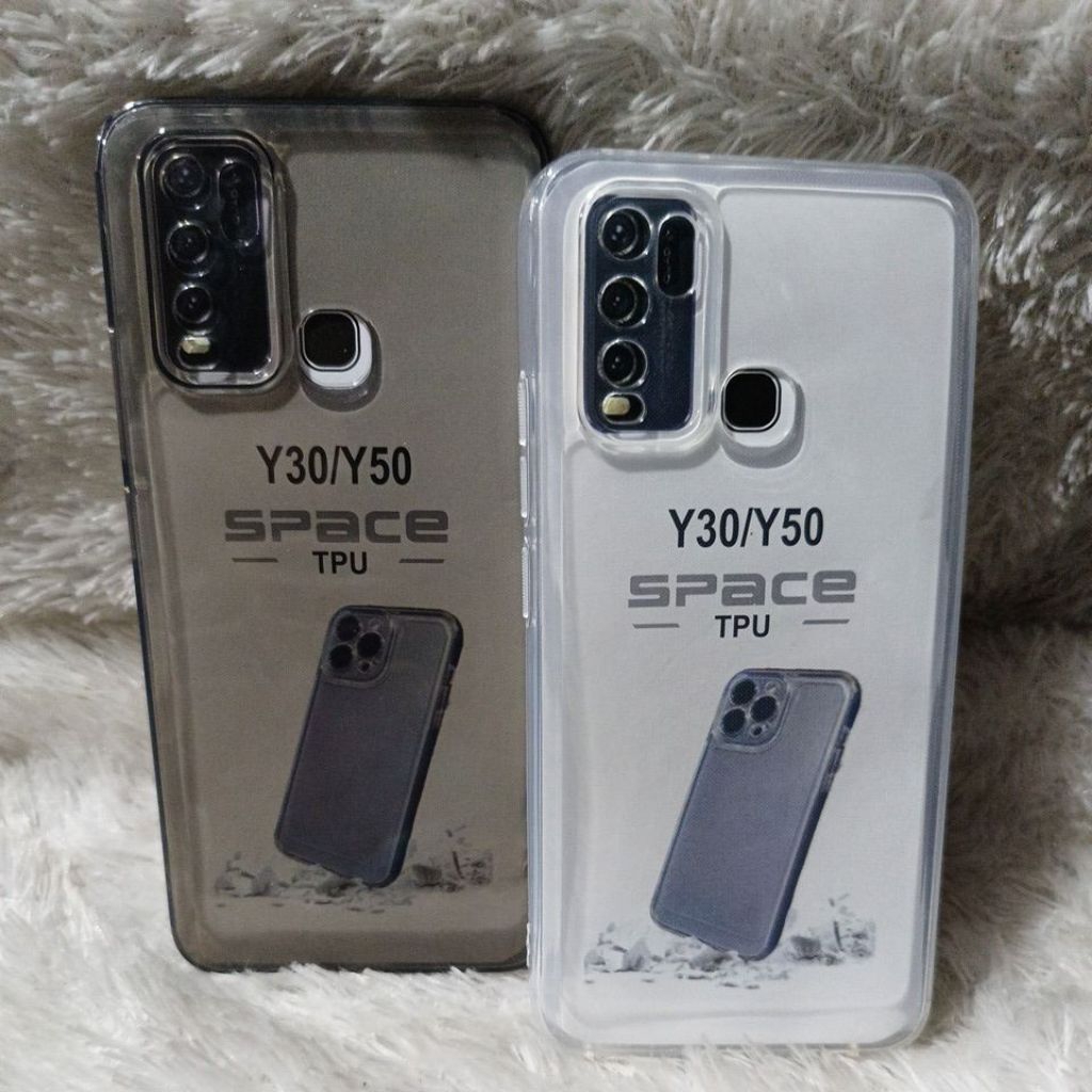Softcase Casing Vivo Y30 Y30i Y50/1938/1935 Silikon Bening Transparan Pelindung Belakang HP Camera
