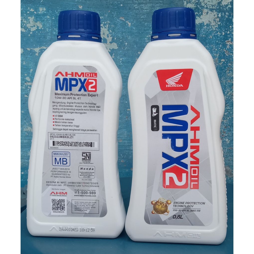 oli mpx2 metic 0.8 ml untuk motor metic honda