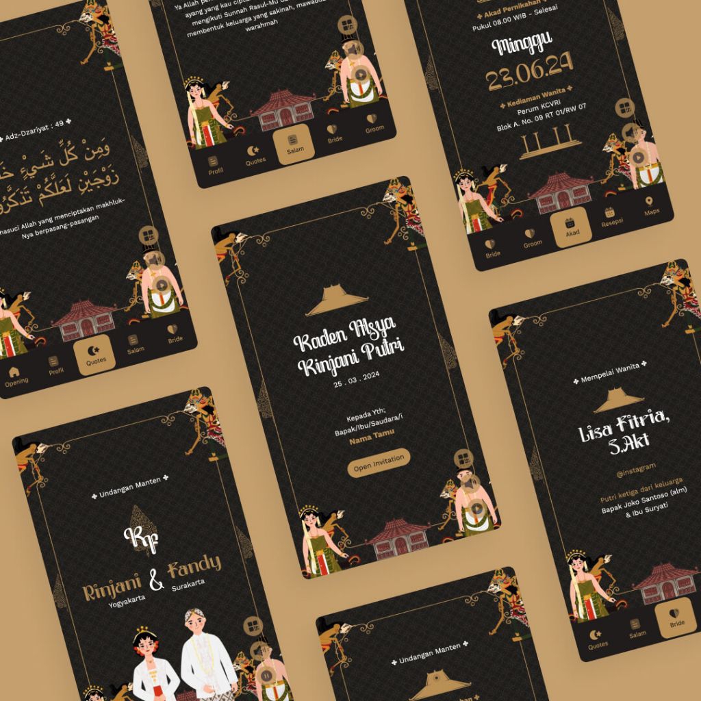 Undangan Digital Tema Jawa
