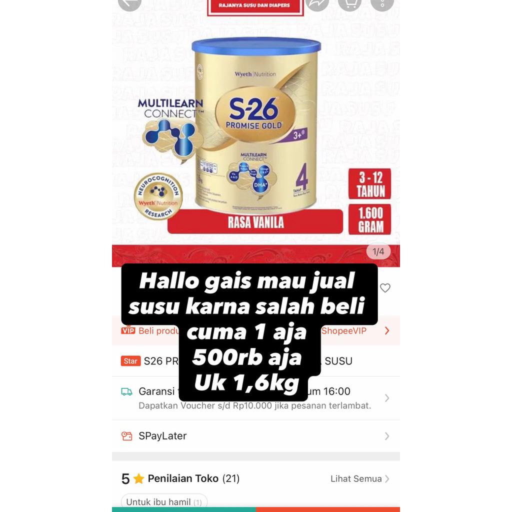 Susu S26 Gold Tahap 4