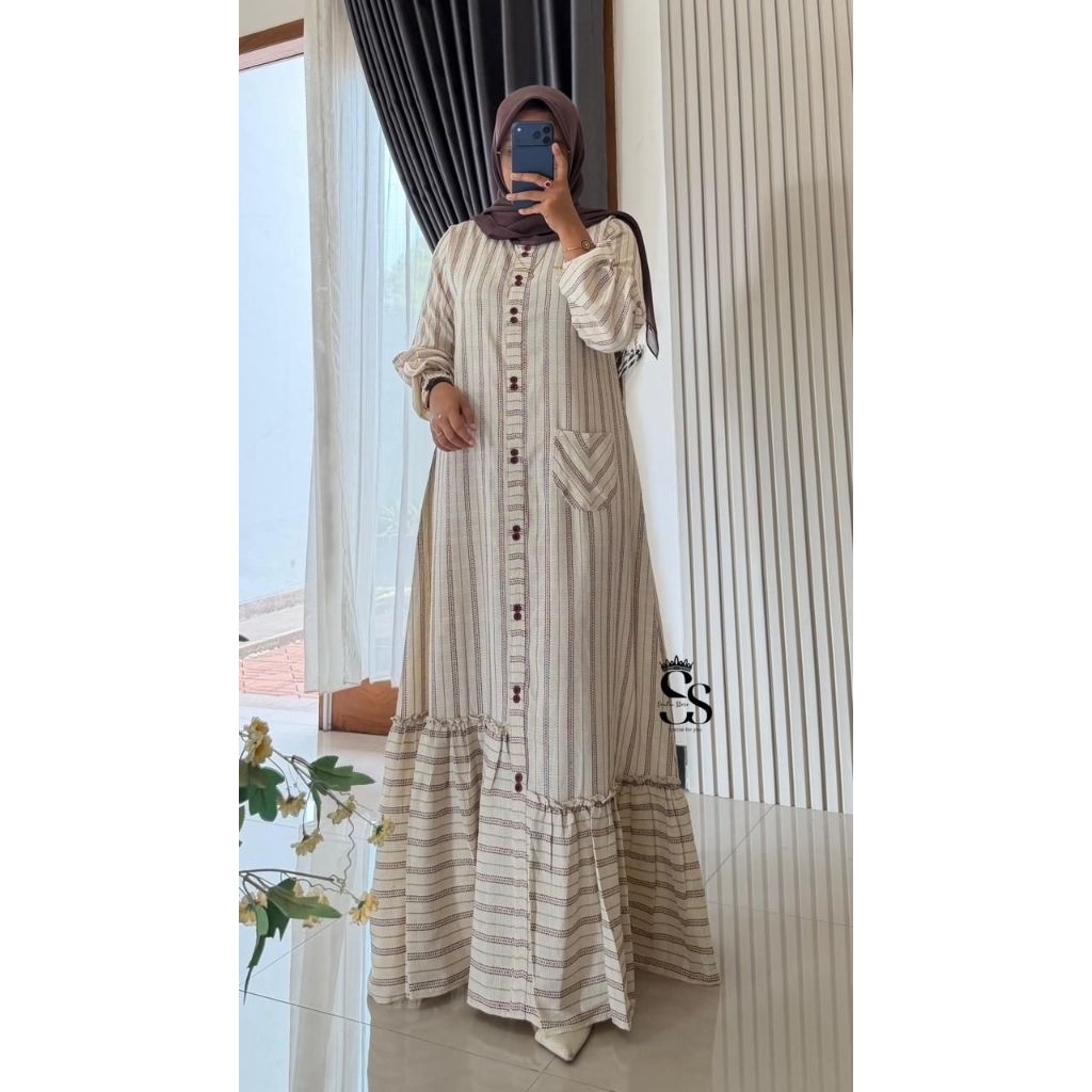 GAMIS SAULIN TERBARU/DRESS SAULIN