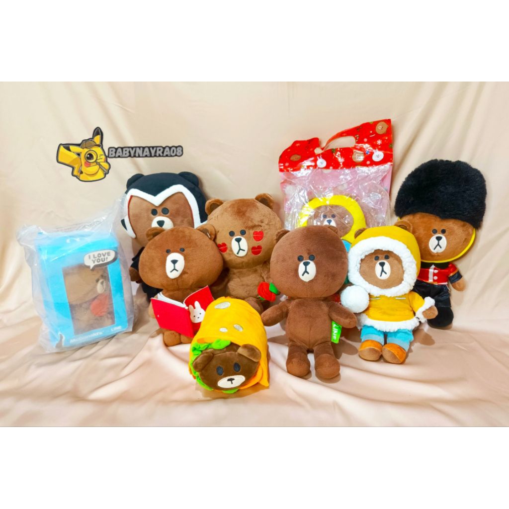 BONEKA BROWN LINE FRIENDS ORIGINAL