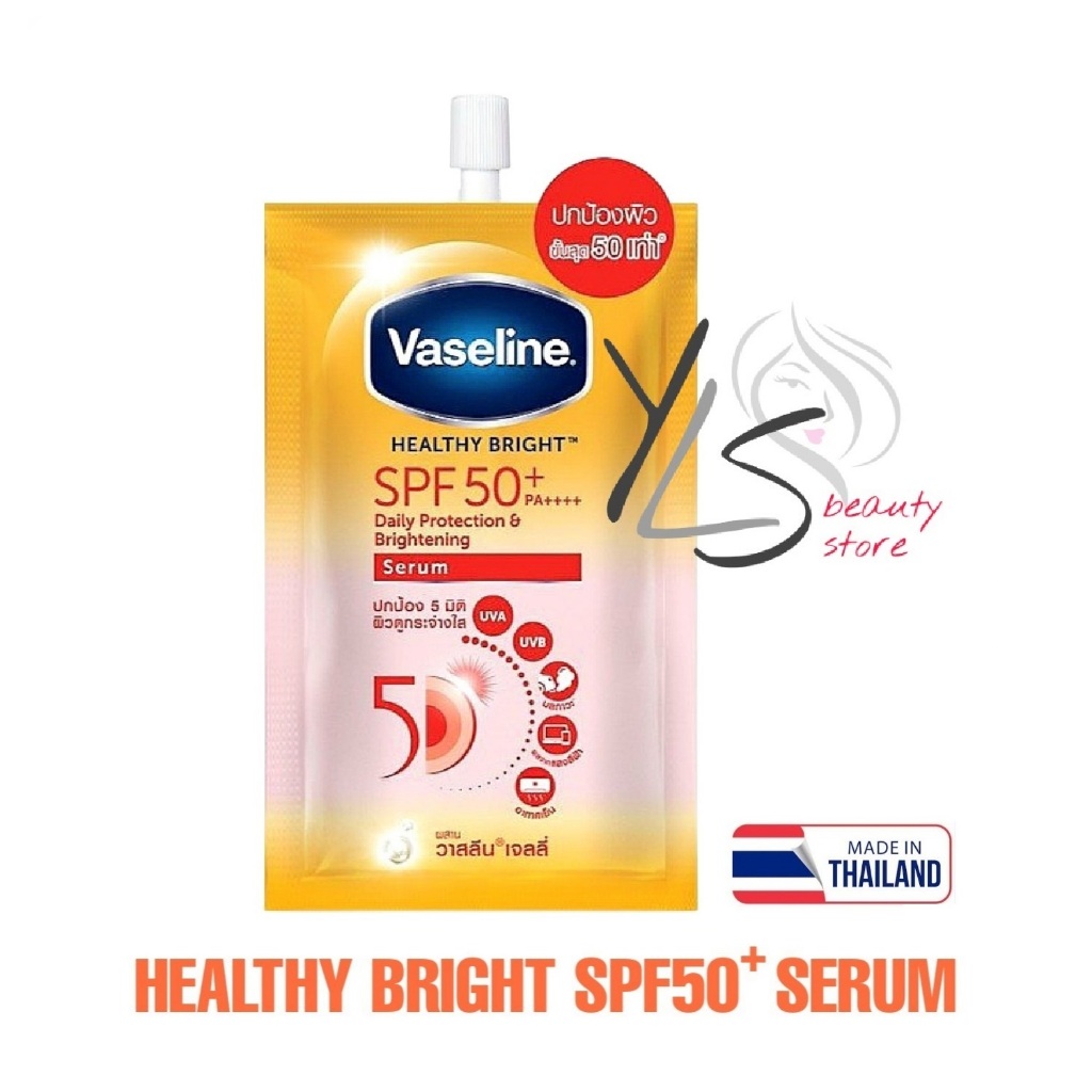 VASELINE HEALTHY BRIGHT SPF 50+ SERUM 30ml - BODY LOTION VASELINE ORIGINAL THAILAND