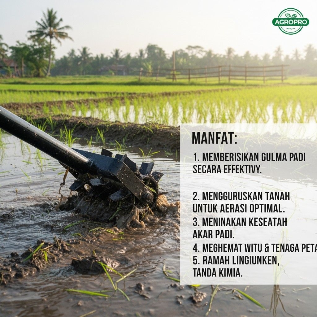 gulma padi/penggembur tanah