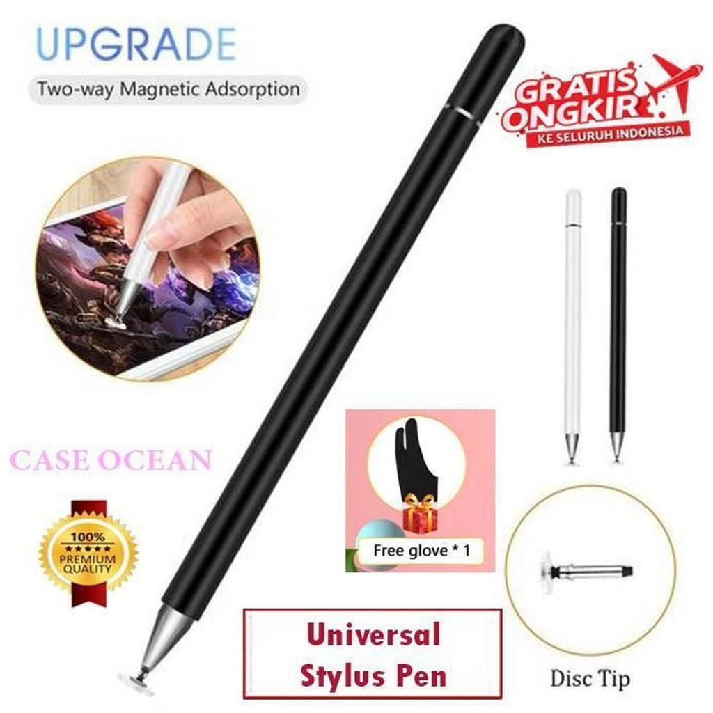 Xiaomi POCO Pad X1 Stylus Touch Pen Pencil Kapasitif Magnet Universal Disc Tip Hitam Putih