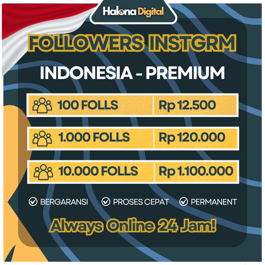 Followers Instagram Indo followes ig indonesia Real Aktif Permanen - HIGH QUALITY