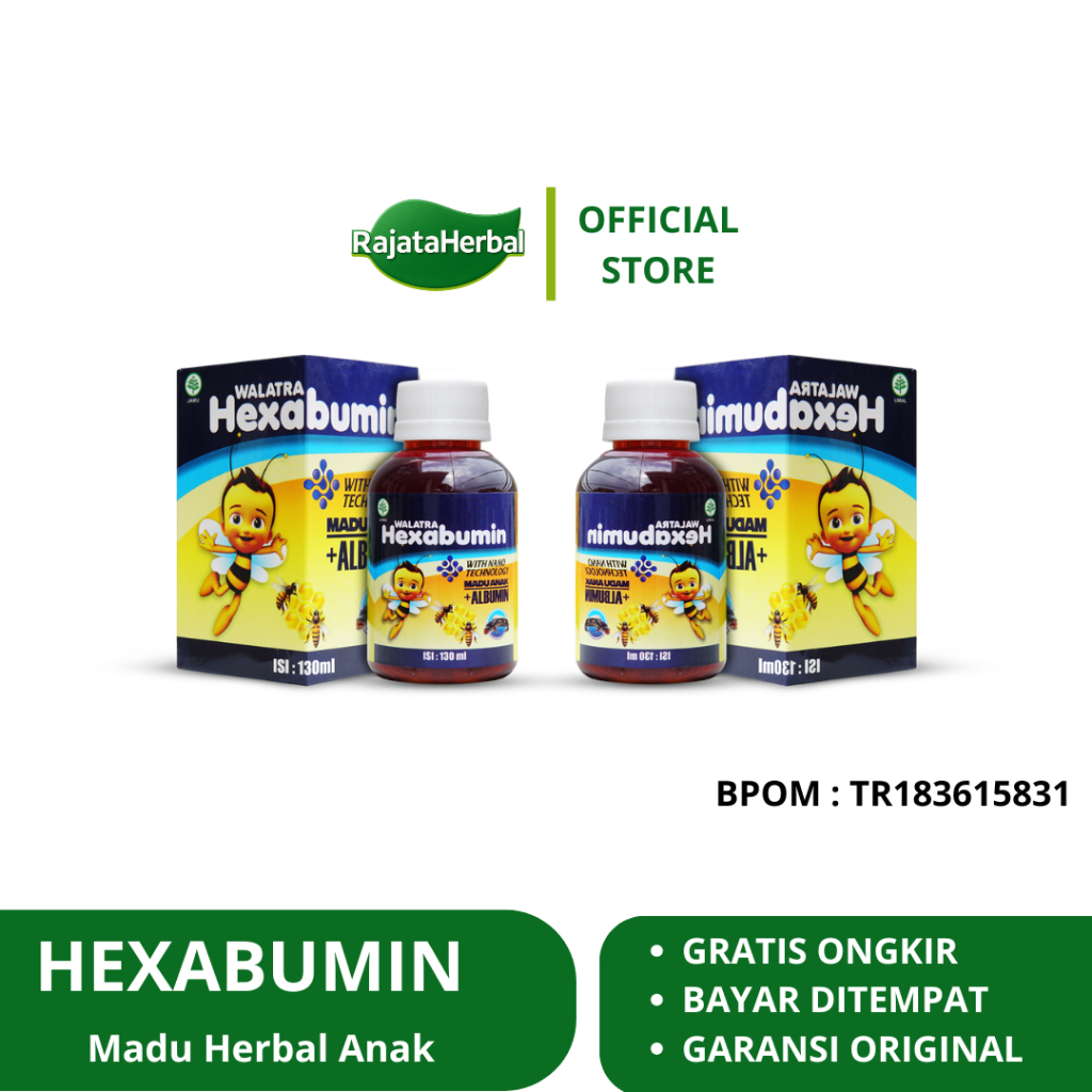 Rajata Herbal - Paket 2 Botol Hexabumin Original