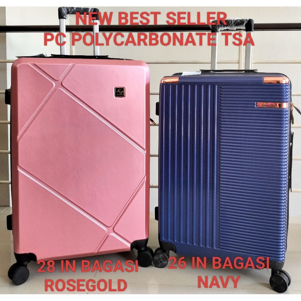 KOPER FIBER JUMBO 26 Inch 28 Inch 30Inch 32 Inch ORIGINAL EXPANDING KUNCI TSA Roda 4 Putar Bagasi