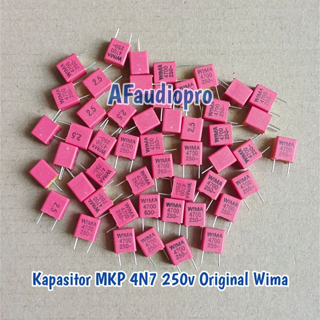 Kapasitor MKP 4N7 250V Original Wima, Audio High Performance