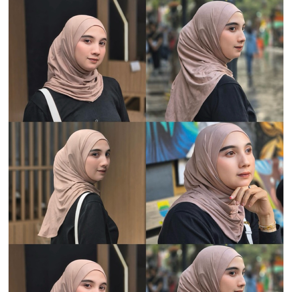 JILBAB BERGO INSTANT KAOS RAYON, KERUDUNG BERGO INSTANT RAYON SPORT