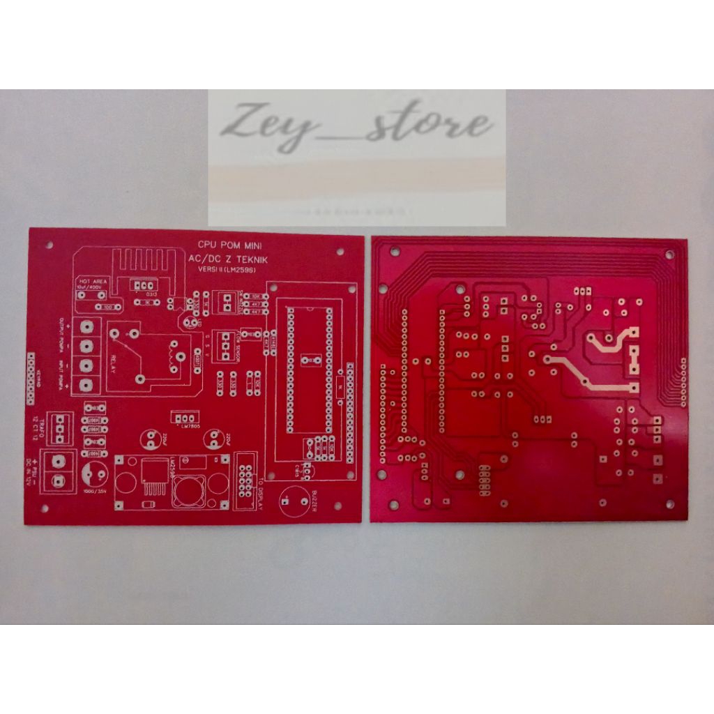 PCB CPU pom mini AC/DC Versi 2