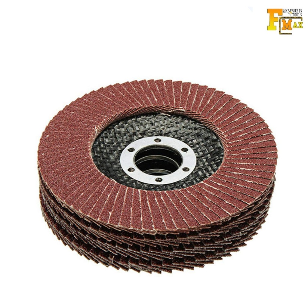 Flap Disc Mata gerinda amplas Susun Amplas Besi 4 inci