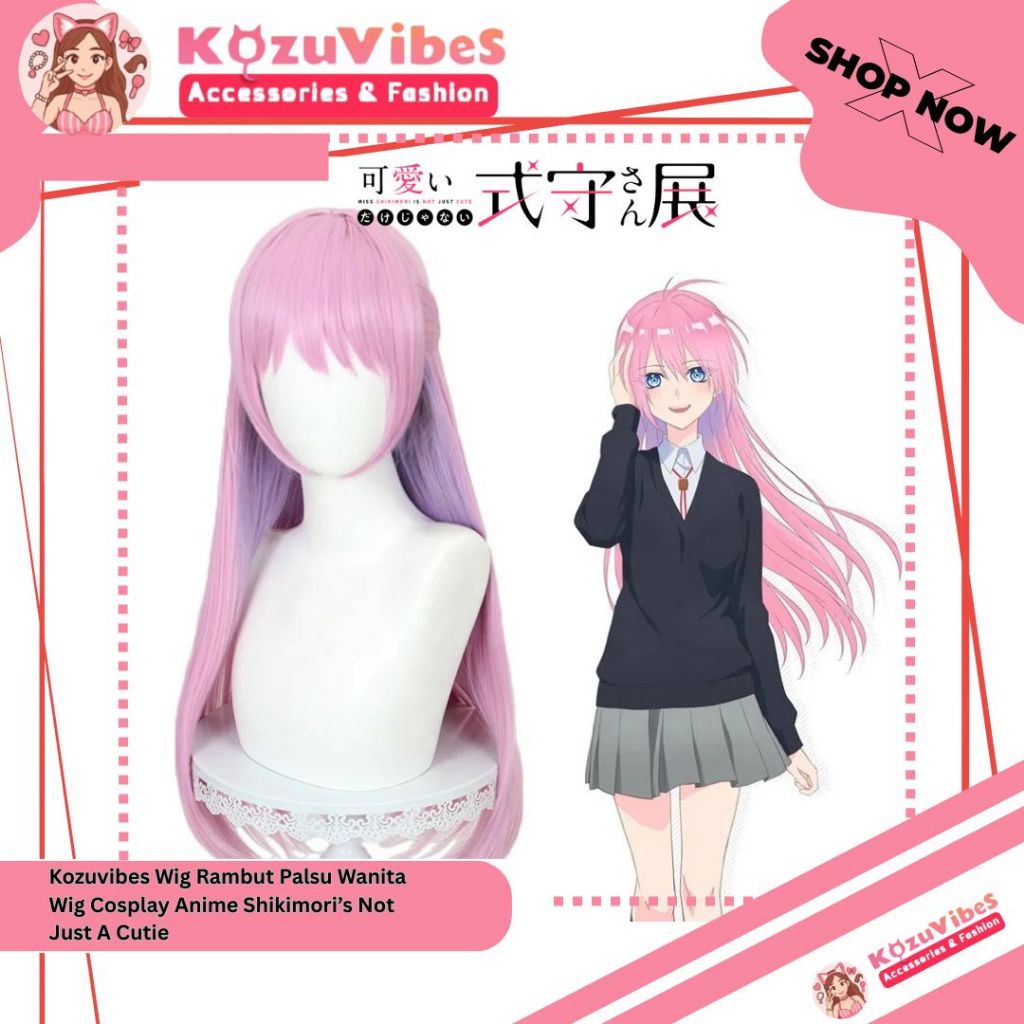 Kozuvibes Wig Rambut Palsu Wig Cosplay Shikimori's Not Just A Cutie