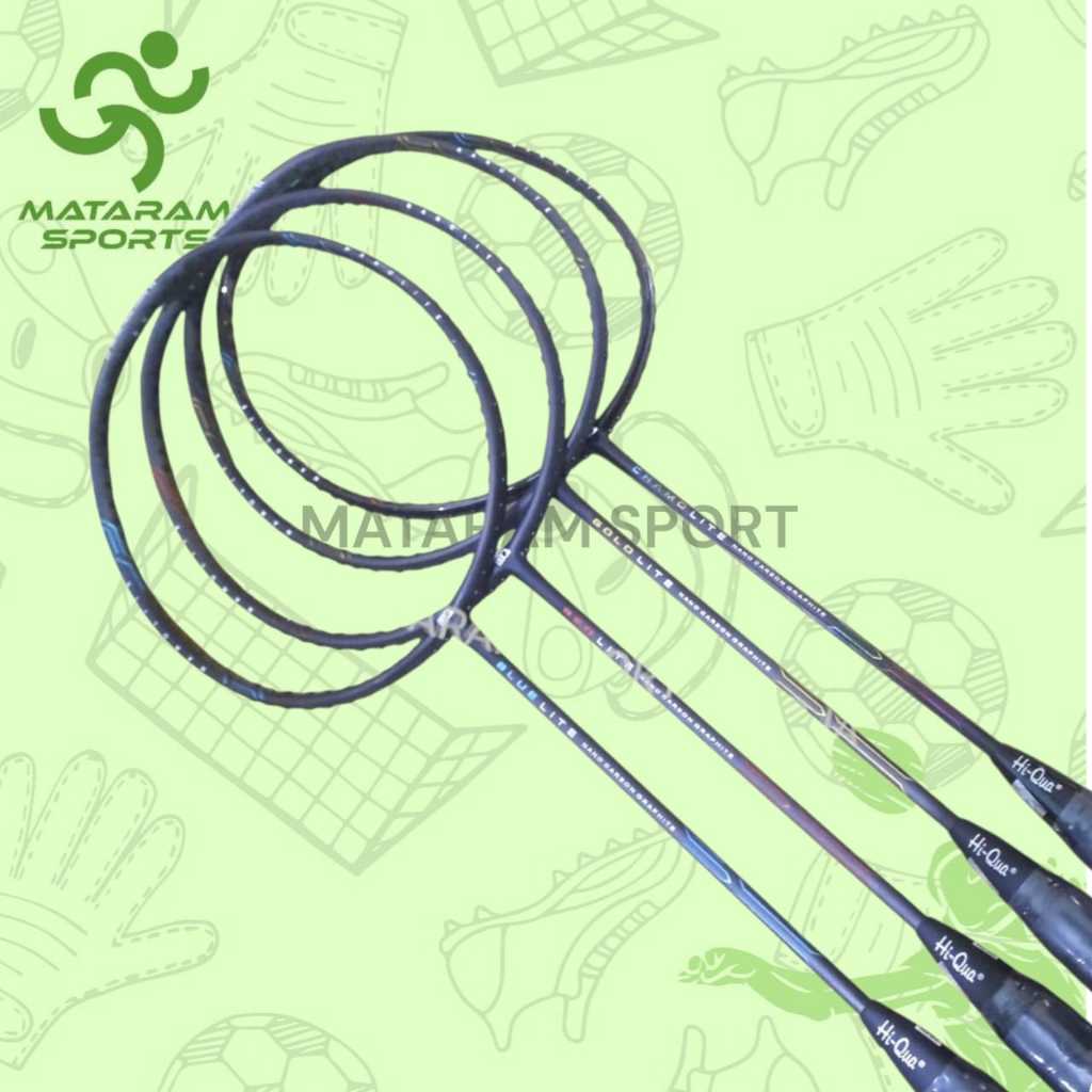 Raket Badminton Hiqua Chamo, Blue, Red, Gold Lite Original