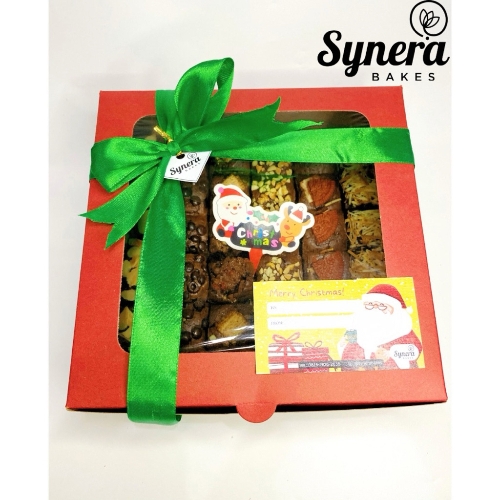 [20x20] - Hampers Natal Christmas- Ultah Ulang Tahun Kado Wisuda - Brownies Fudge Panggang - Murah E