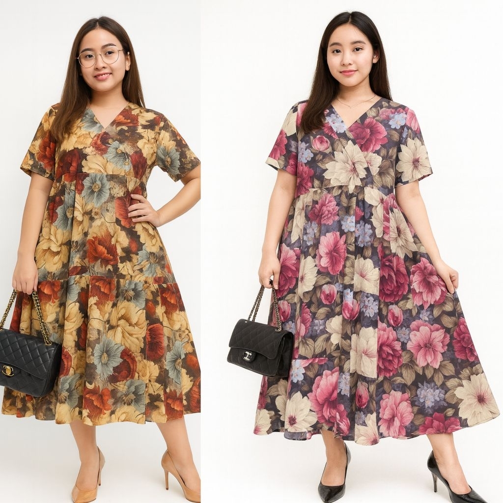 Dress Kimono   Bahan Rayon Twill daster baju tidur