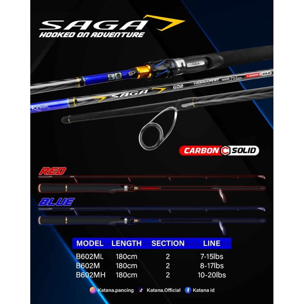JORAN PANCING KATANA SAGA 180 10-20LB