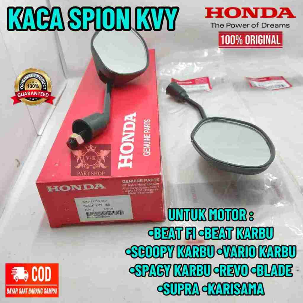 KACA SPION ORIGINAL HONDA AHM. KVY/KVB. BEAT KARBU, BEAT FI, VARIO KARBU, SCOOPY KARBU. REVO, SPACY 