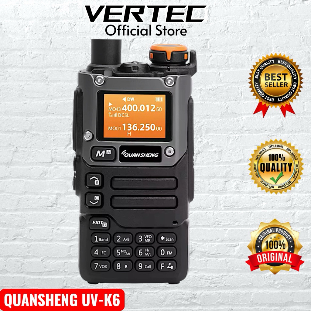 HT Quansheng UV-K6 Multiband VHF UHF Walkie Talkie UVK6 UV-K5(8) Multi Air Band