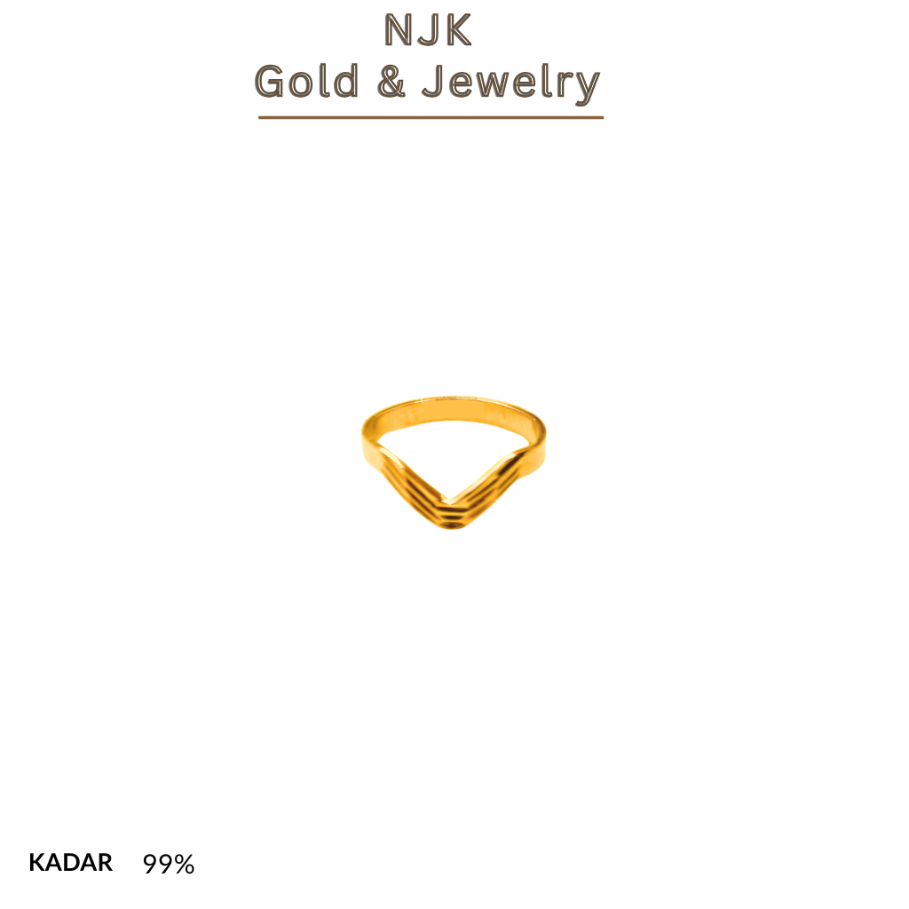 CINCIN EMAS KADAR 99% - CINCIN V EMAS ELEGAN