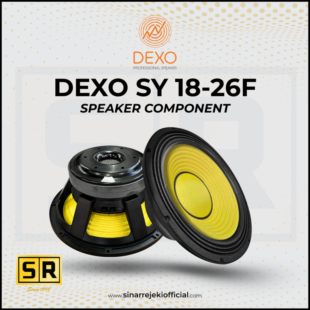 Speaker Component DEXO SY 18-26F 18 Inch / Speker komponen DEXO 18 Inci