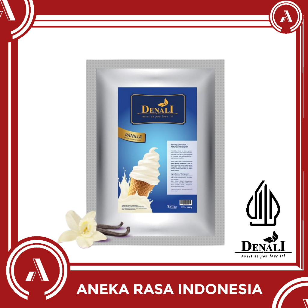 Denali Ice Cream Vanilla - Bubuk Ice Cream