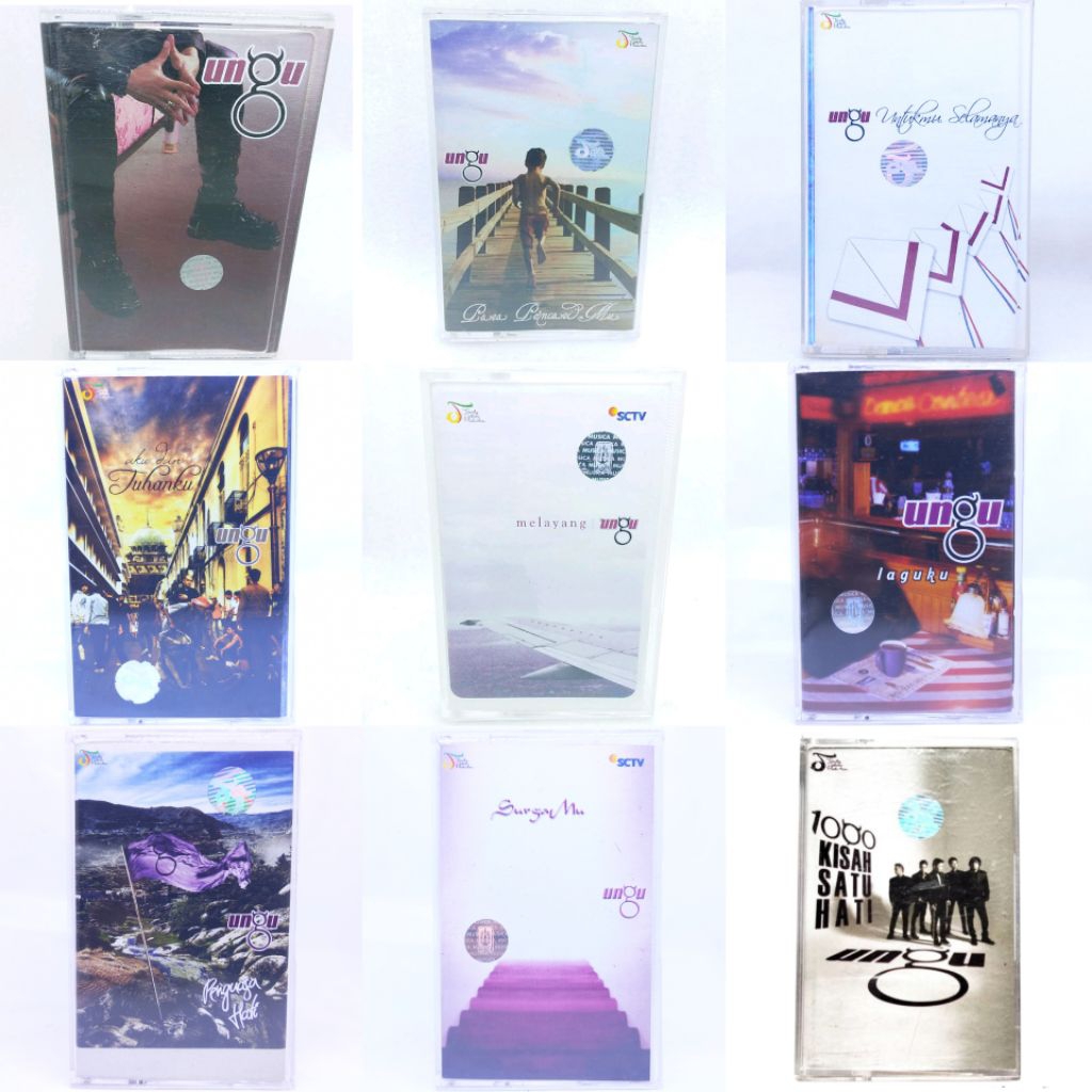 Kaset pita UNGU - melayang - surgamu - untukmu selamanya - para pencariMu - penguasa hati - aku dan 