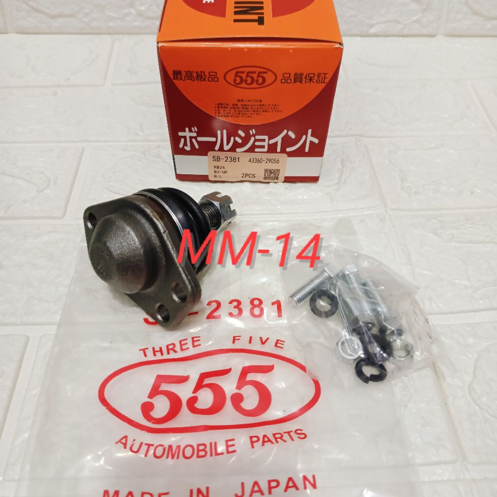 BALL JOINT UPPER BALL JOINT ATAS KIJANG SUPER 5K 7K KAPSUL LGX ORI 555 JAPAN 1PCS
