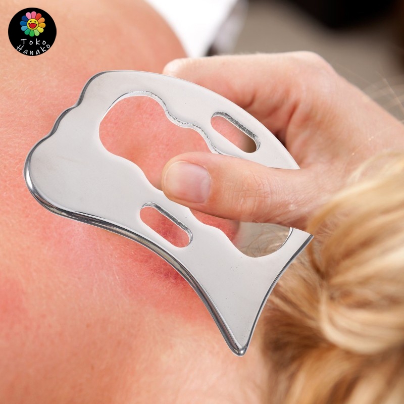 Alat Guasha Stainless Steel Alat Guasha Stainless Steel Muscle Scraper Alat Pijat Stainless Serbagun