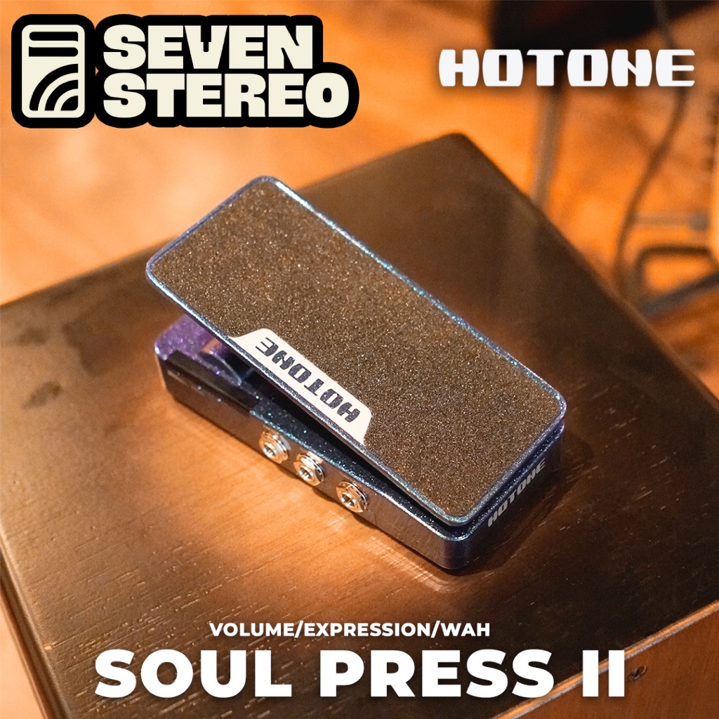 Hotone Soul Press II Volume Expression Wah Guitar Effects Pedal