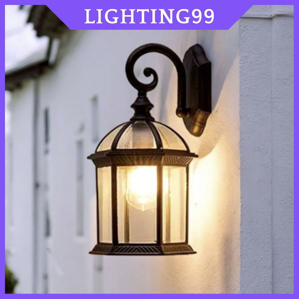 Lampu Hias Dinding Outdoor Waterproof Klasik