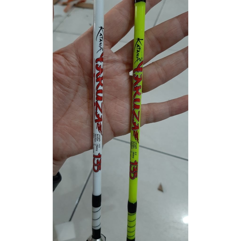joran fiber Yakuza fiber action heavy : model js sambung 2  (warna random no complain)
