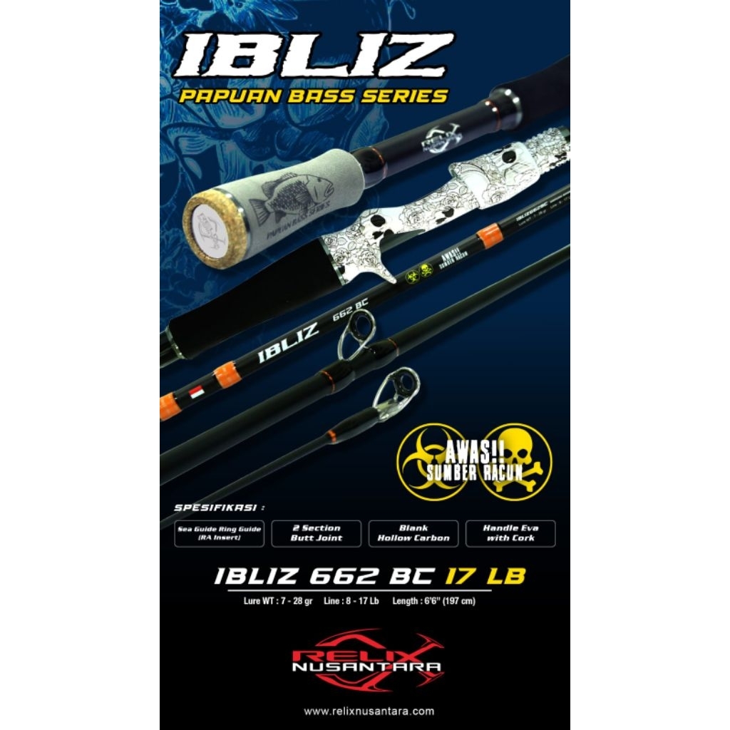 Joran Ibliz 662 BC 17 lb Relix Nusantara