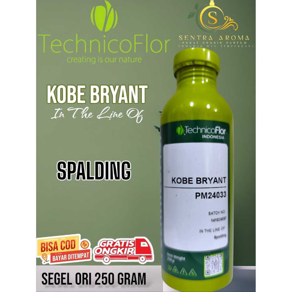 KOBE BRYANT ~Spalding~ BY TFI BIBIT PARFUM MURNI KEMASAN SEGEL KALENG 250 GRAM ( ORIGINAL )