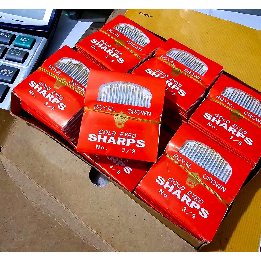 Jarum Jahit Tangan Sharps TERMURAH / Jarum Jahit Tangan Sharps Gold Eyed Ori / Jarum Jahit Tangan Sh
